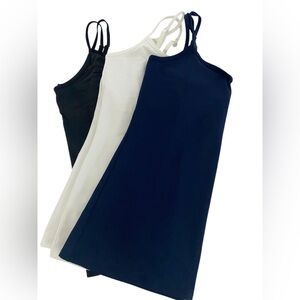 NY&Co Navy, Black & White  Camisole With Shelf Bra Size Large. (3)